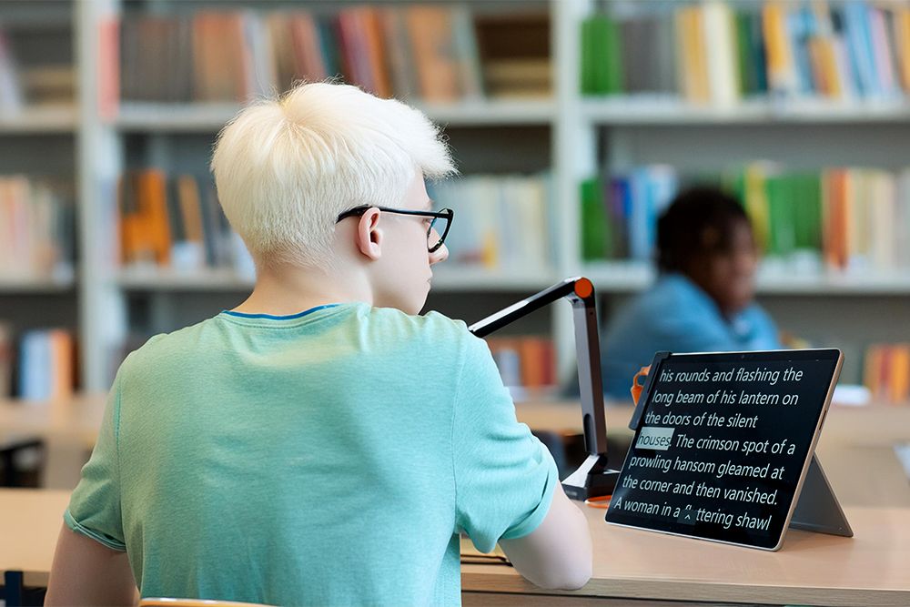 Prodigi on a windows tablet in a classroom setting