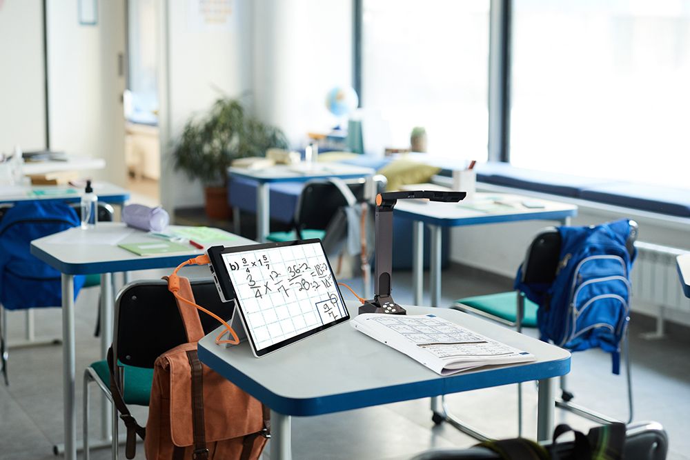 Prodigi on a windows tablet in a classroom setting